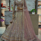 Einführung eines 4 Meter ausgestellten Coding Sequins Work Lehenga