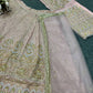 Einführung eines 4 Meter ausgestellten Coding Sequins Work Lehenga