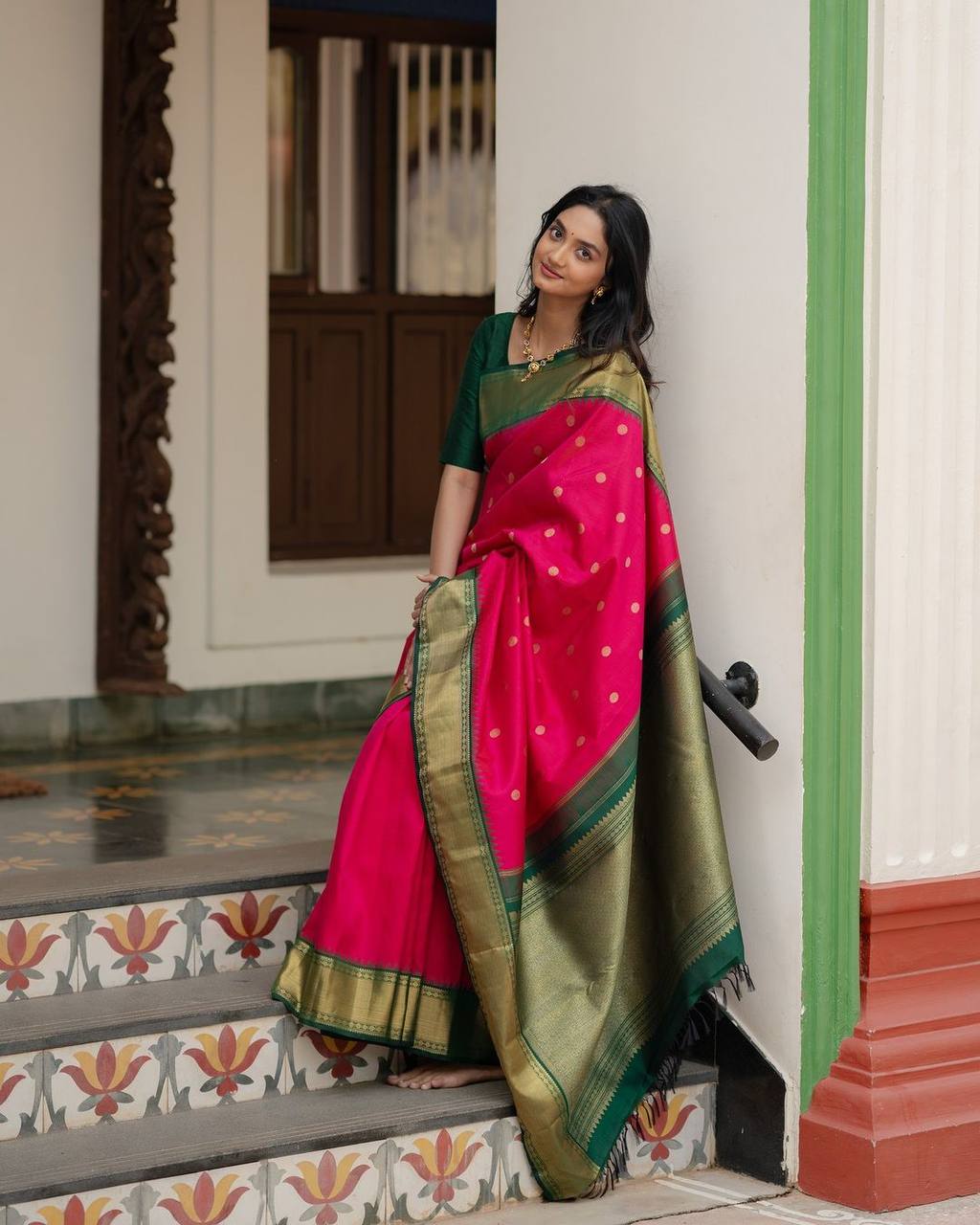 SOFT LICHI SILK CLOTH SAREE