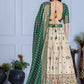 Heavy Lichi Fabric WIth Jacquard Border Lehenga