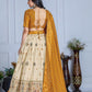 Heavy Lichi Fabric WIth Jacquard Border Lehenga