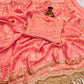 Pure Fandy Sattin Silk With Beautiful Sequence embroidery work saree
