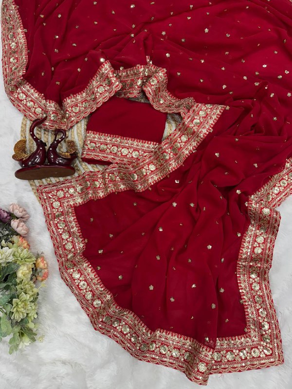 Premium designer sequins saree collection