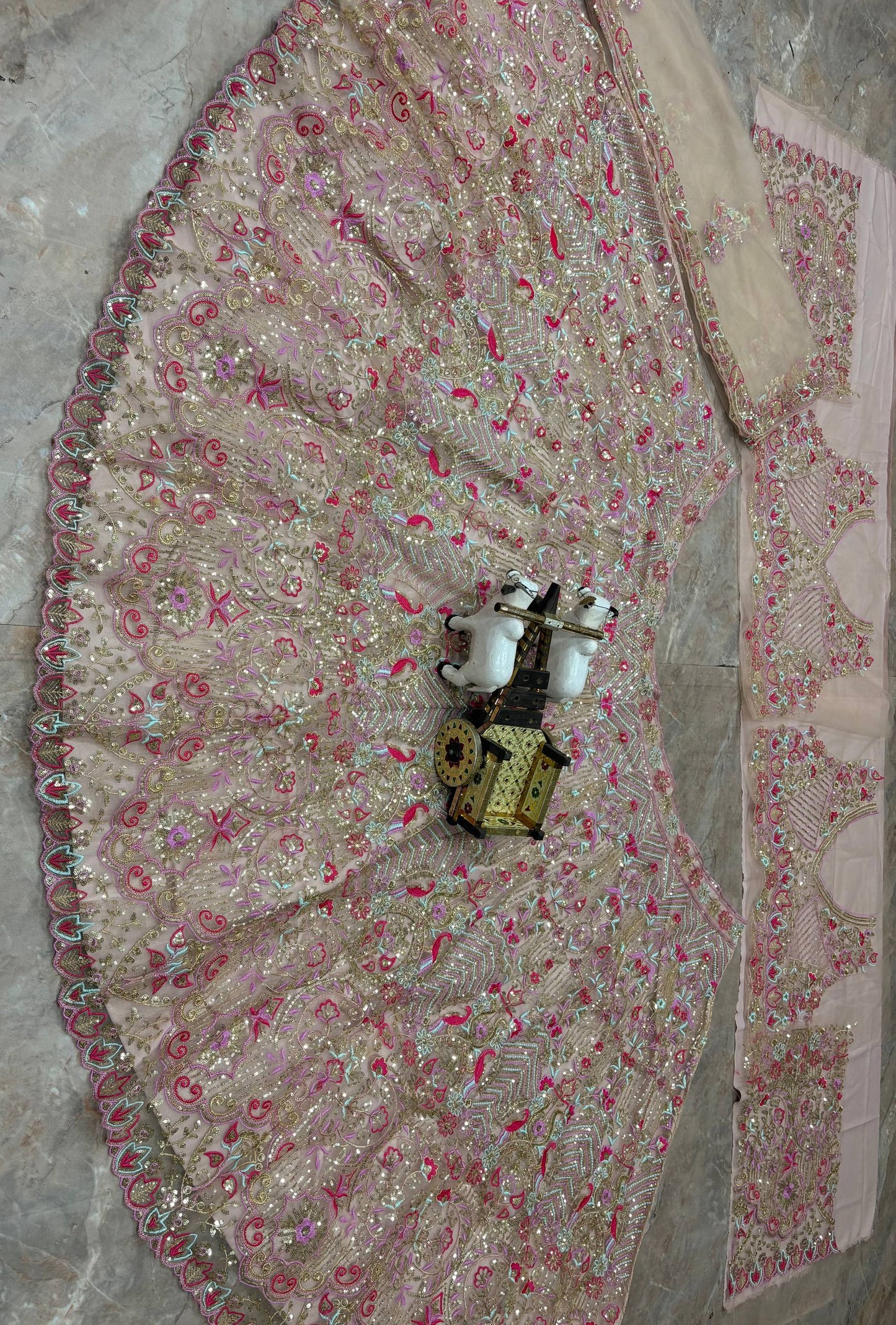 Launching 4 Meter Flared Premium Butterfly Net Lehenga