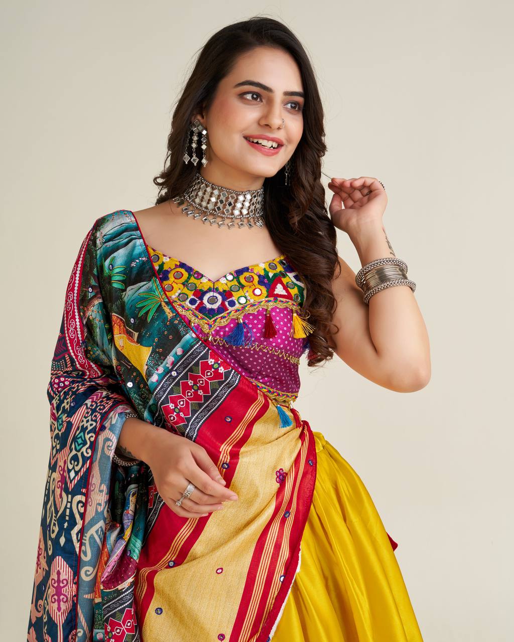 garba night with grace and style This stunning designer outfit is definitely the most amazing pick