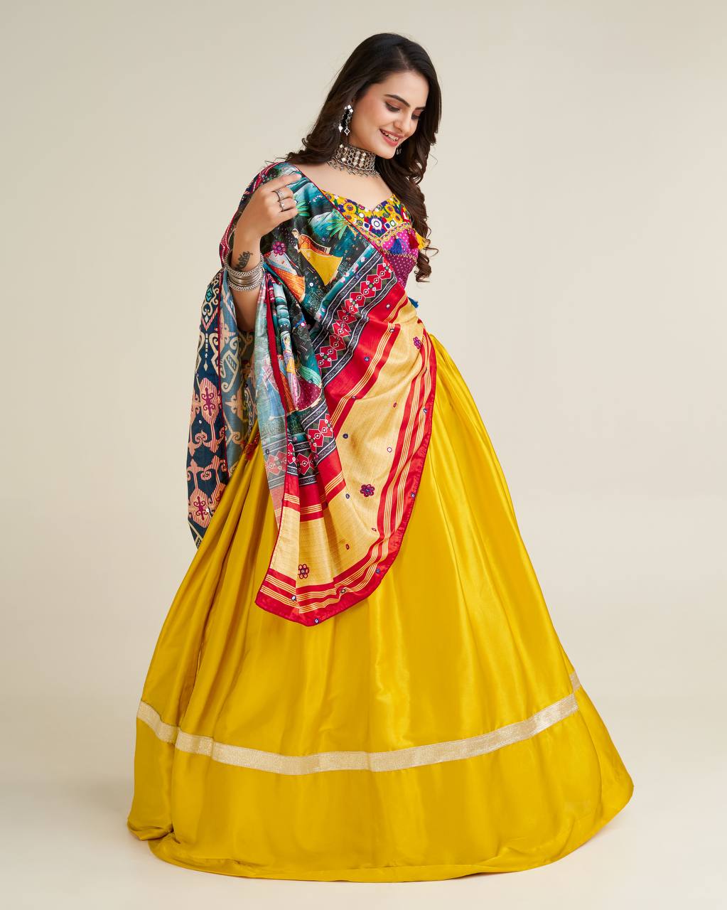 garba night with grace and style This stunning designer outfit is definitely the most amazing pick