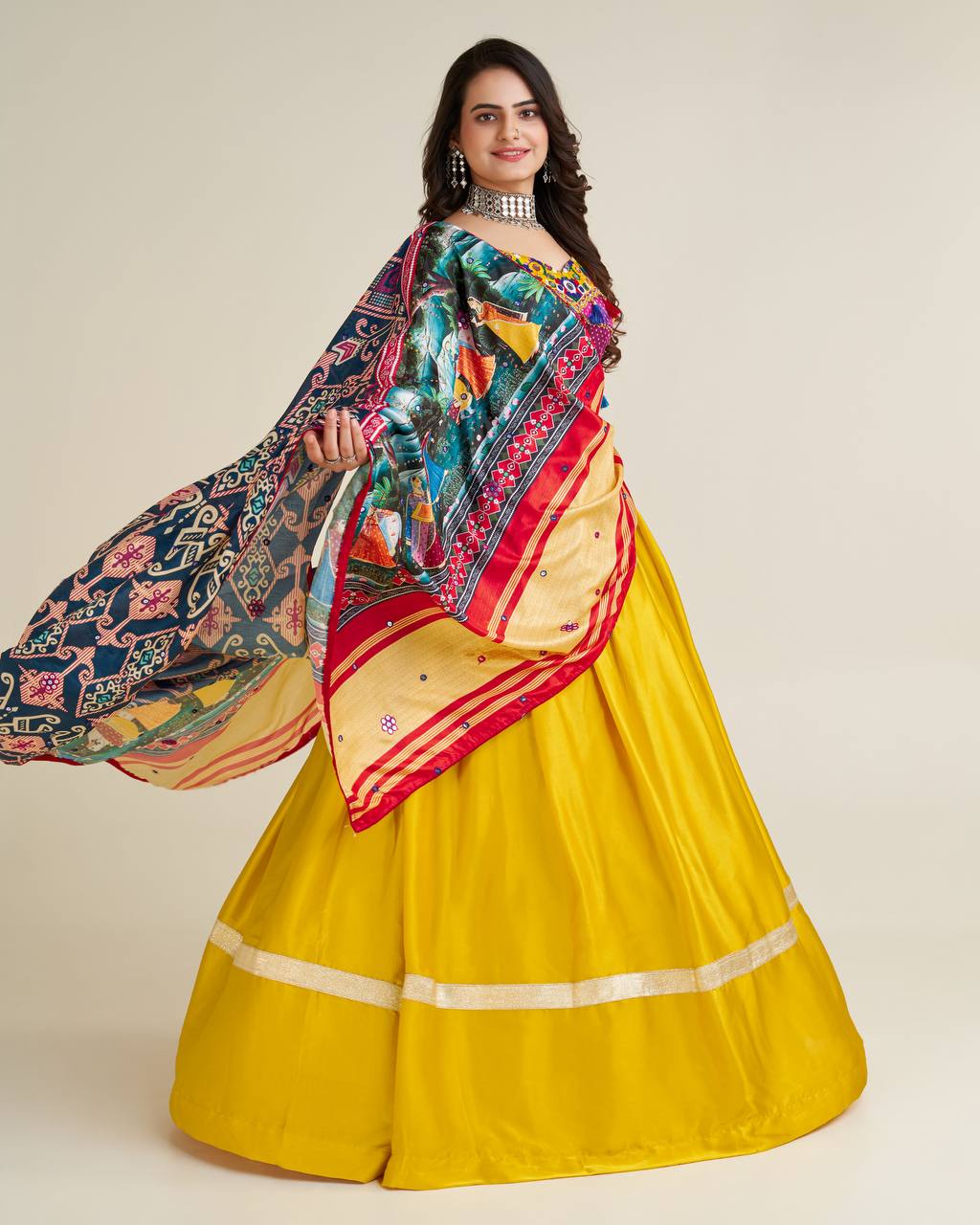 garba night with grace and style This stunning designer outfit is definitely the most amazing pick