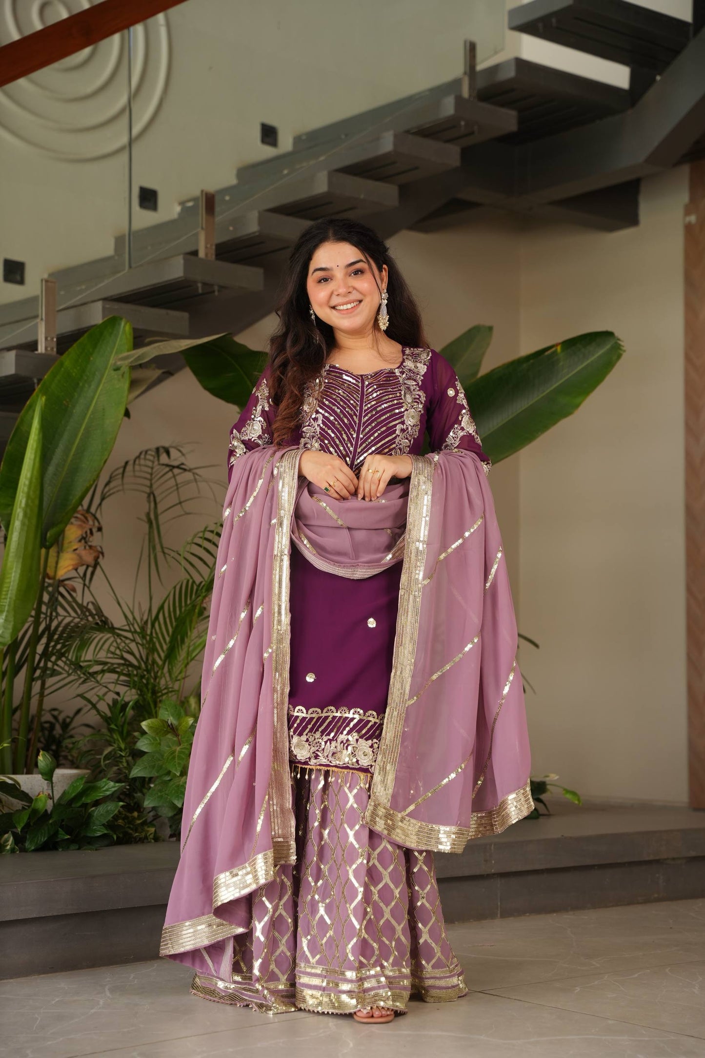 VÊTEMENTS DE COURSE TENDANCE HAUT EN FAUSSE GEORGETTE BRODERIE EN FIL DE COTON