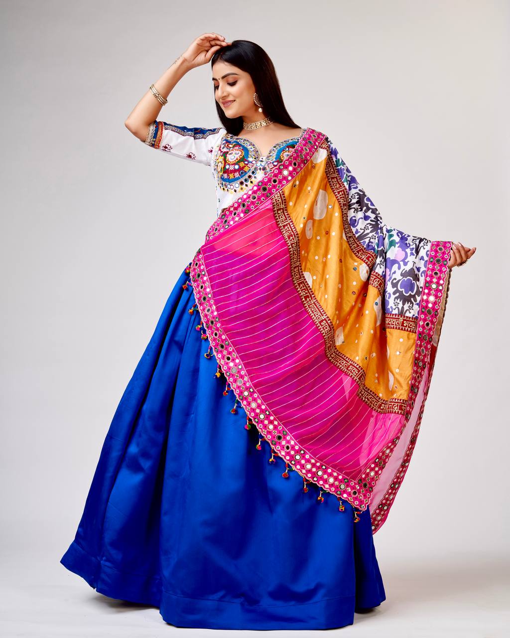 garba night with grace and style This stunning designer outfit is definitely the most amazing pick