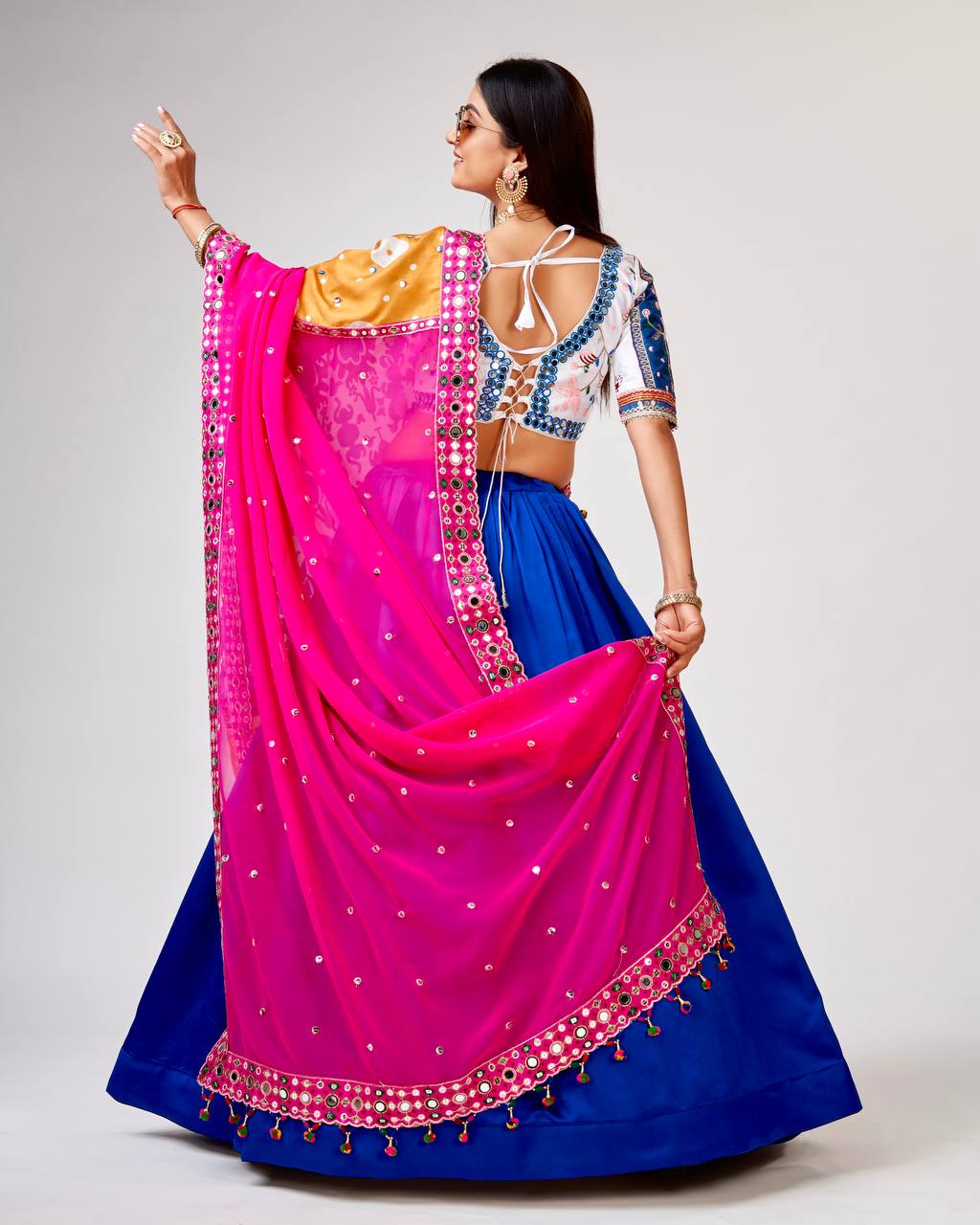 garba night with grace and style This stunning designer outfit is definitely the most amazing pick