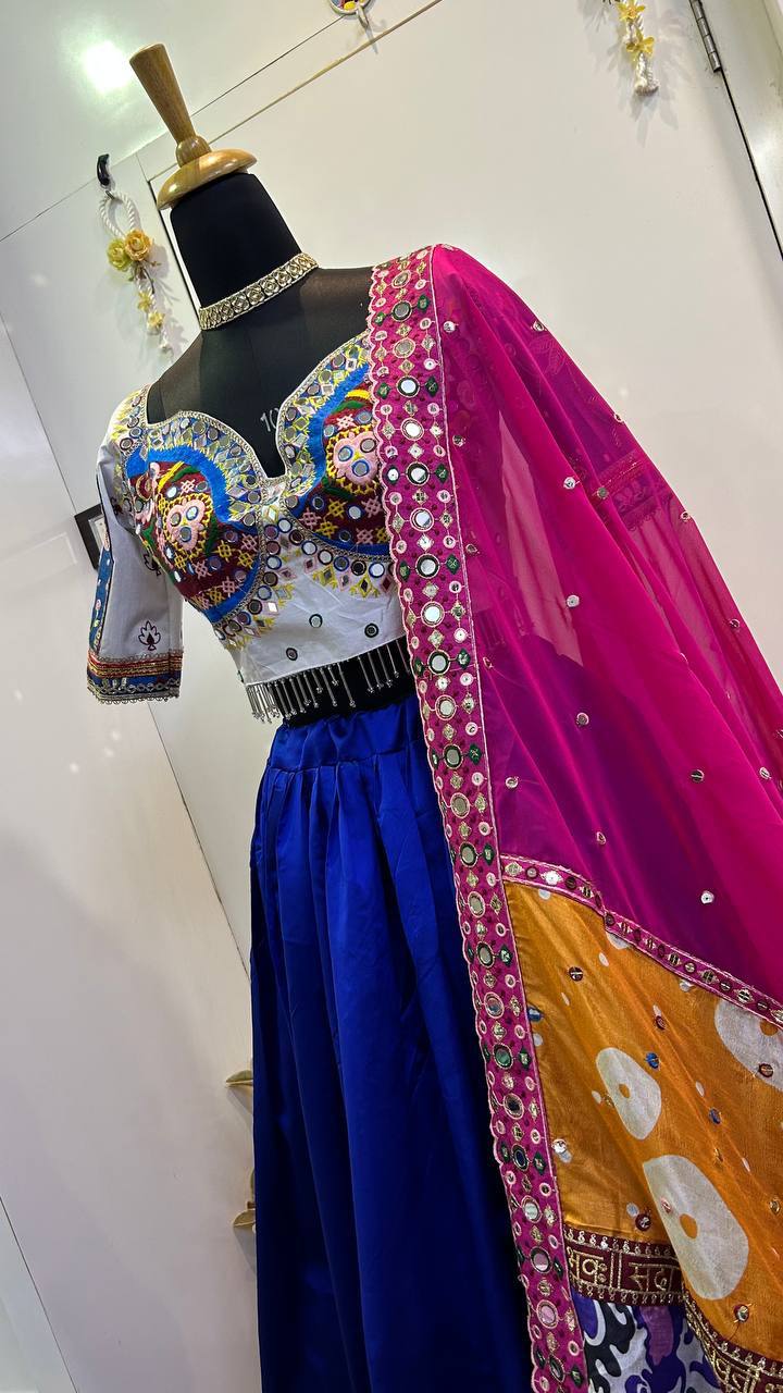 garba night with grace and style This stunning designer outfit is definitely the most amazing pick