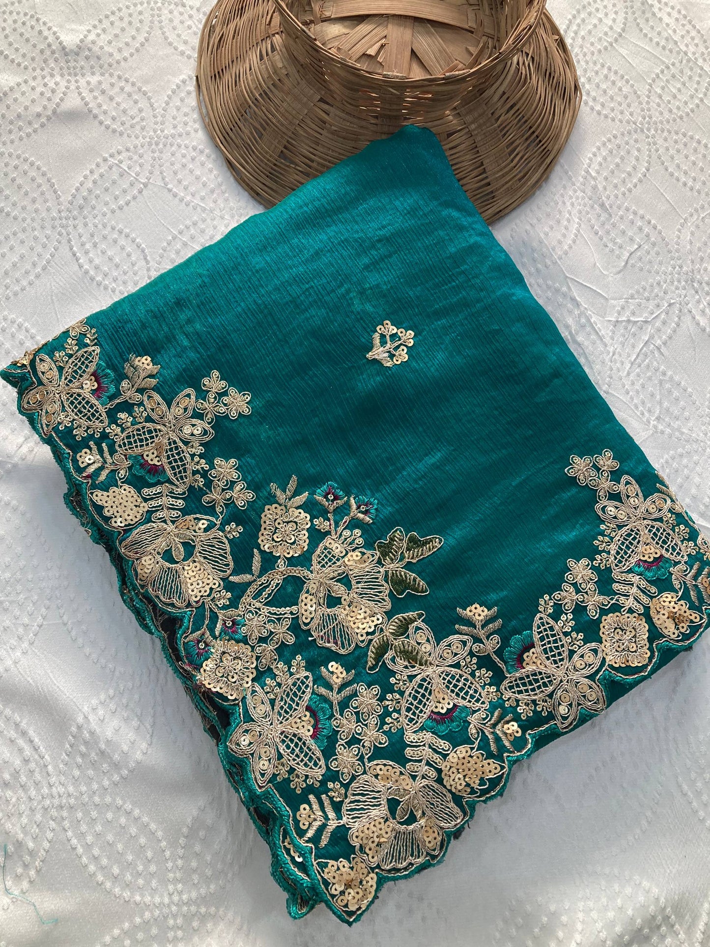 Party Wear Soft Fendy Chiffon Saree