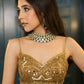 Sehen Sie umwerfend aus in diesem wunderschönen cremefarbenen Lehenga-Set