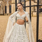 Net lehenga with sequins dori & thread work Choli