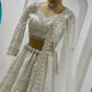 Net lehenga with sequins dori & thread work Choli
