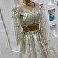 Net lehenga with sequins dori & thread work Choli