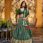 Tasar Silk Iconic Sparkle With Lace Border Lehenga Choli