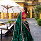 Silk Satin Sequins and Thread Embroidery Work Lehenga Choli
