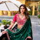 Silk Satin Sequins and Thread Embroidery Work Lehenga Choli
