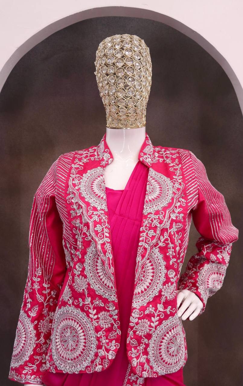 Experience effortless luxury with this premium ready-to-wear saree