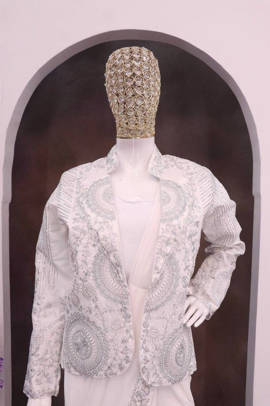 Experience effortless luxury with this premium ready-to-wear saree