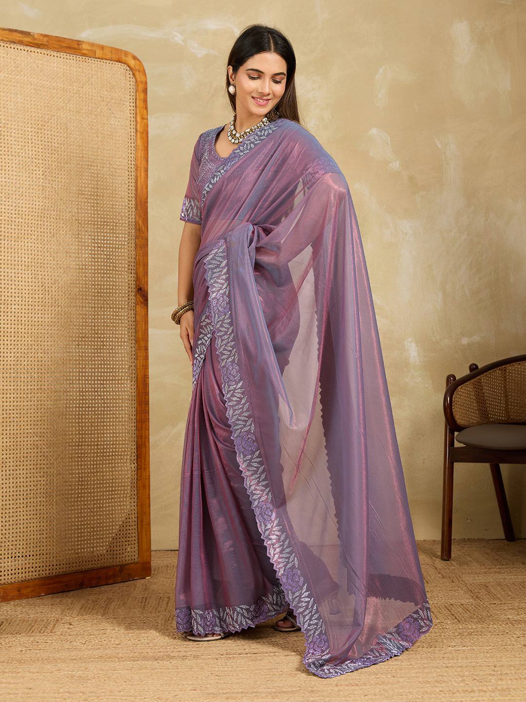Party Wear Fendy Soft Net Saree