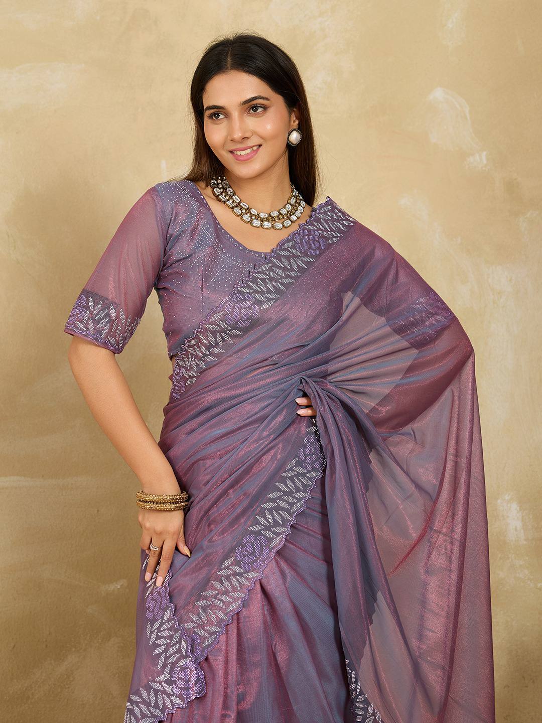 Party Wear Fendy Soft Net Saree