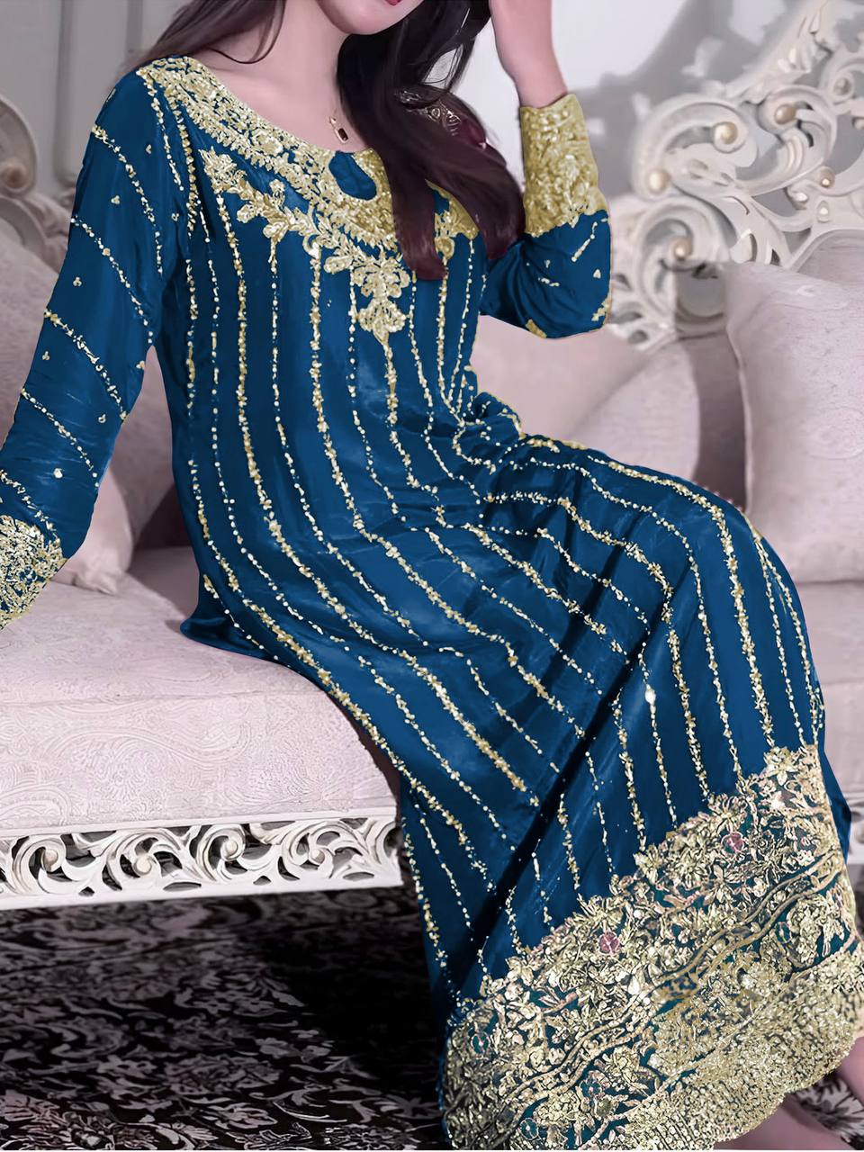 PREMIUM DESIGNER READYMADE TOP PLAZZO & DUPATTA COLLECTIONS
