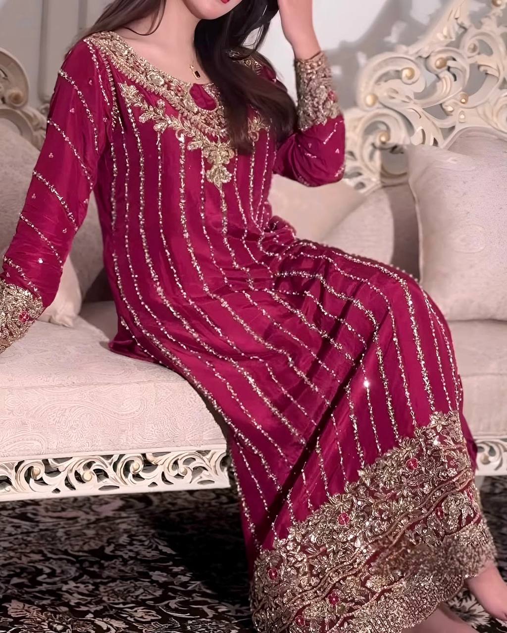PREMIUM DESIGNER READYMADE TOP PLAZZO & DUPATTA COLLECTIONS