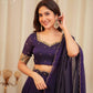 Diamond crush silk lehenga with sequins & dori work Lehenga
