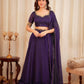 Diamond crush silk lehenga with sequins & dori work Lehenga