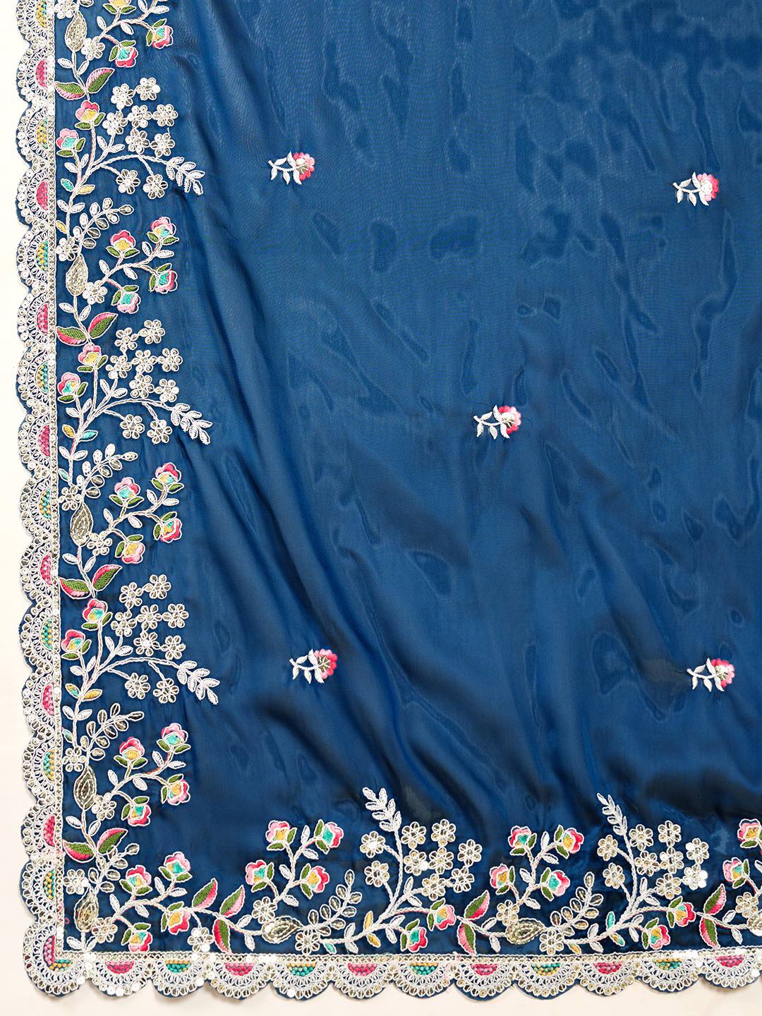 Party Wear Soft Rangoli Silk Saree