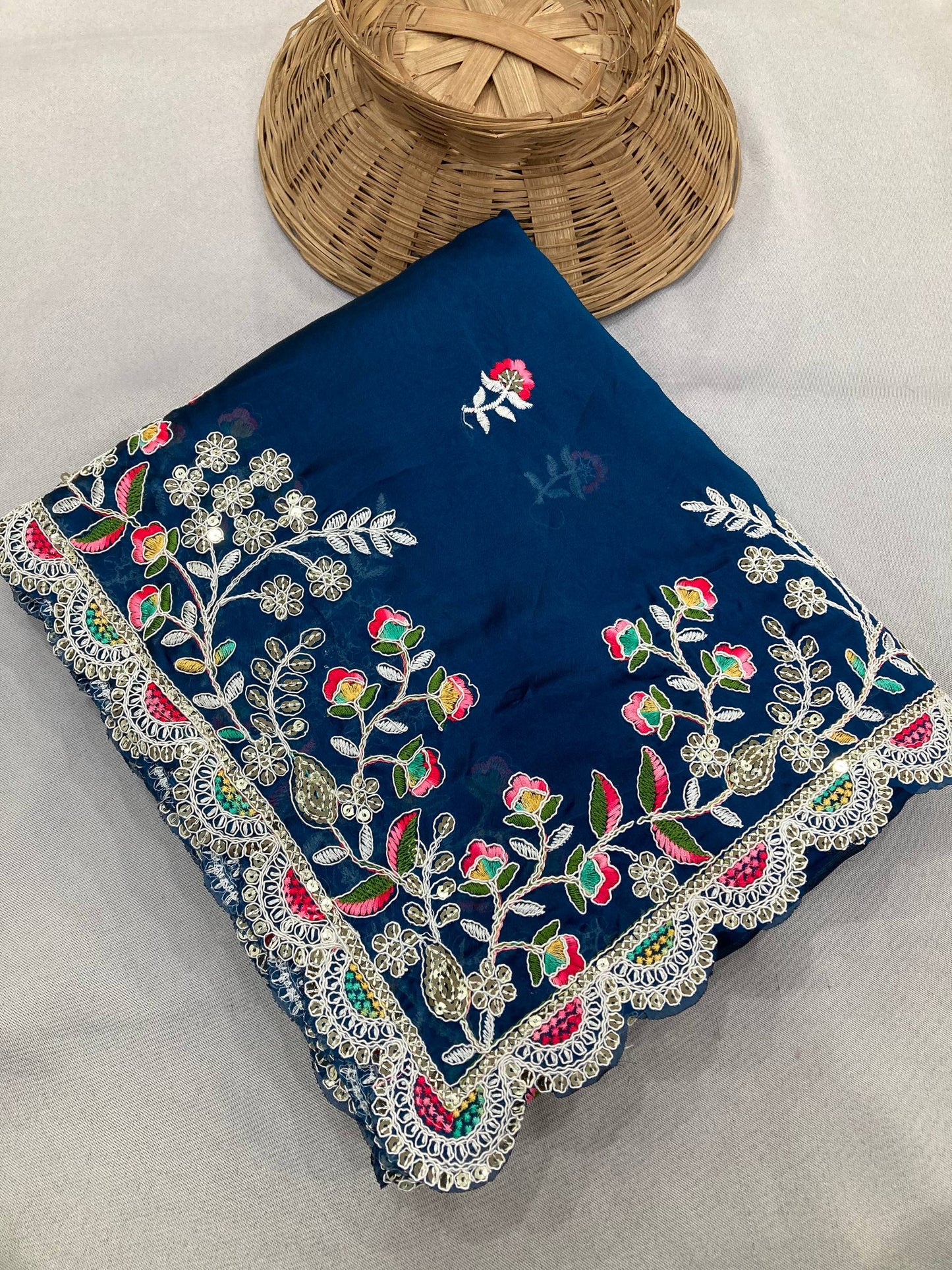 Party Wear Soft Rangoli Silk Saree