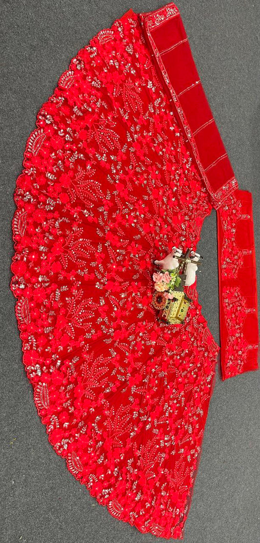 Launching 4 meter flared Embrace Sequins Work Lehenga