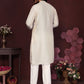 Premium Smart Silk With Embroidery Mirror work Men's Kurta