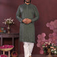 Premium Smart Silk With Embroidery Mirror work Men's Kurta