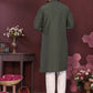 Premium Smart Silk With Embroidery Mirror work Men's Kurta