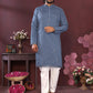 Premium Smart Silk With Embroidery Mirror work Men's Kurta