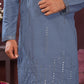 Premium Smart Silk With Embroidery Mirror work Men's Kurta