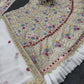 Einführung eines 4 Meter ausgestellten Coding Sequins Work Lehenga