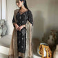 DESIRABLE FANCY FAUX GEORGETTE WITH SEQUENCE EMBROIDERED SUIT