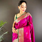 SOFT SILK WITH ATTRACTIVE GOLD JARI SAREE