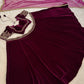 9000 velvet lehenga with Dori & sequins border work on waist Choli