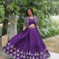 Pure Chinnon With Rich Embroidered Sequins Work Lehenga Choli
