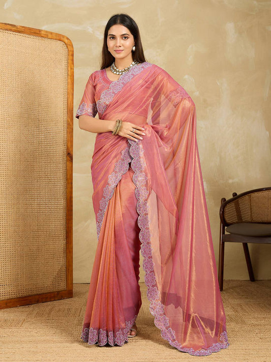 Party Wear Fendy Soft Net Saree