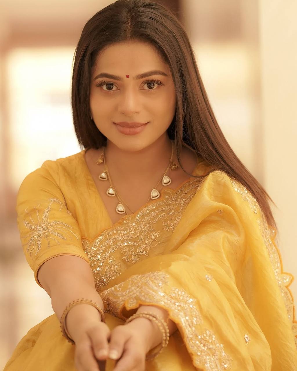 Premium Goldcrush silk with embroidery work Saree