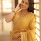 Premium Goldcrush silk with embroidery work Saree