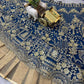 Einführung eines 4 Meter ausgestellten Coding Sequins Work Lehenga