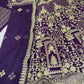 Einführung eines 4 Meter ausgestellten Coding Sequins Work Lehenga