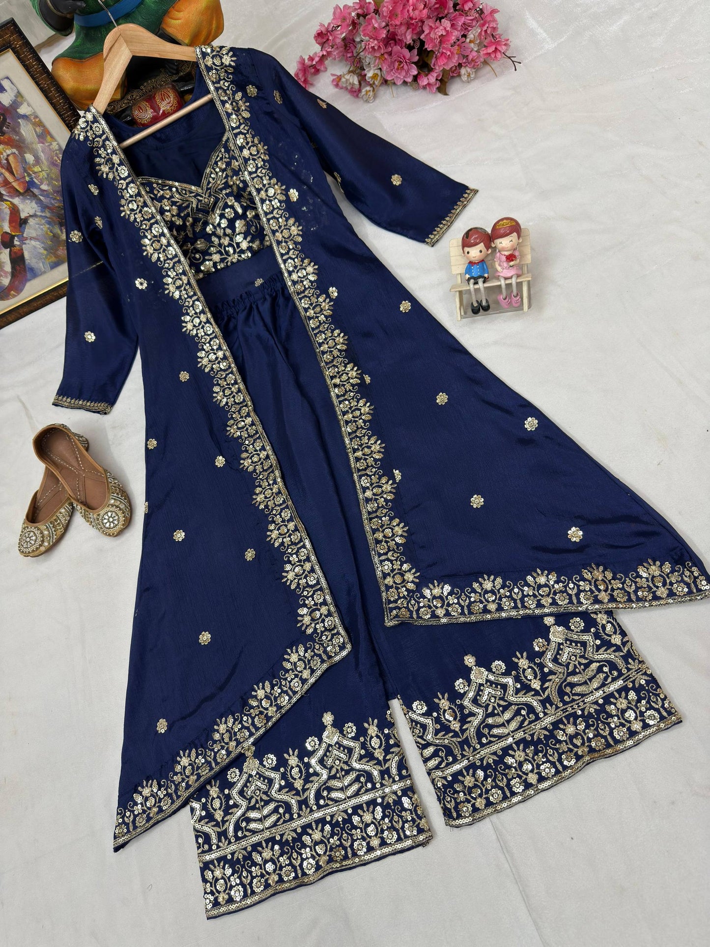 Newly Launched Premium INDOWESTERN PLAZO CHOLI SET
